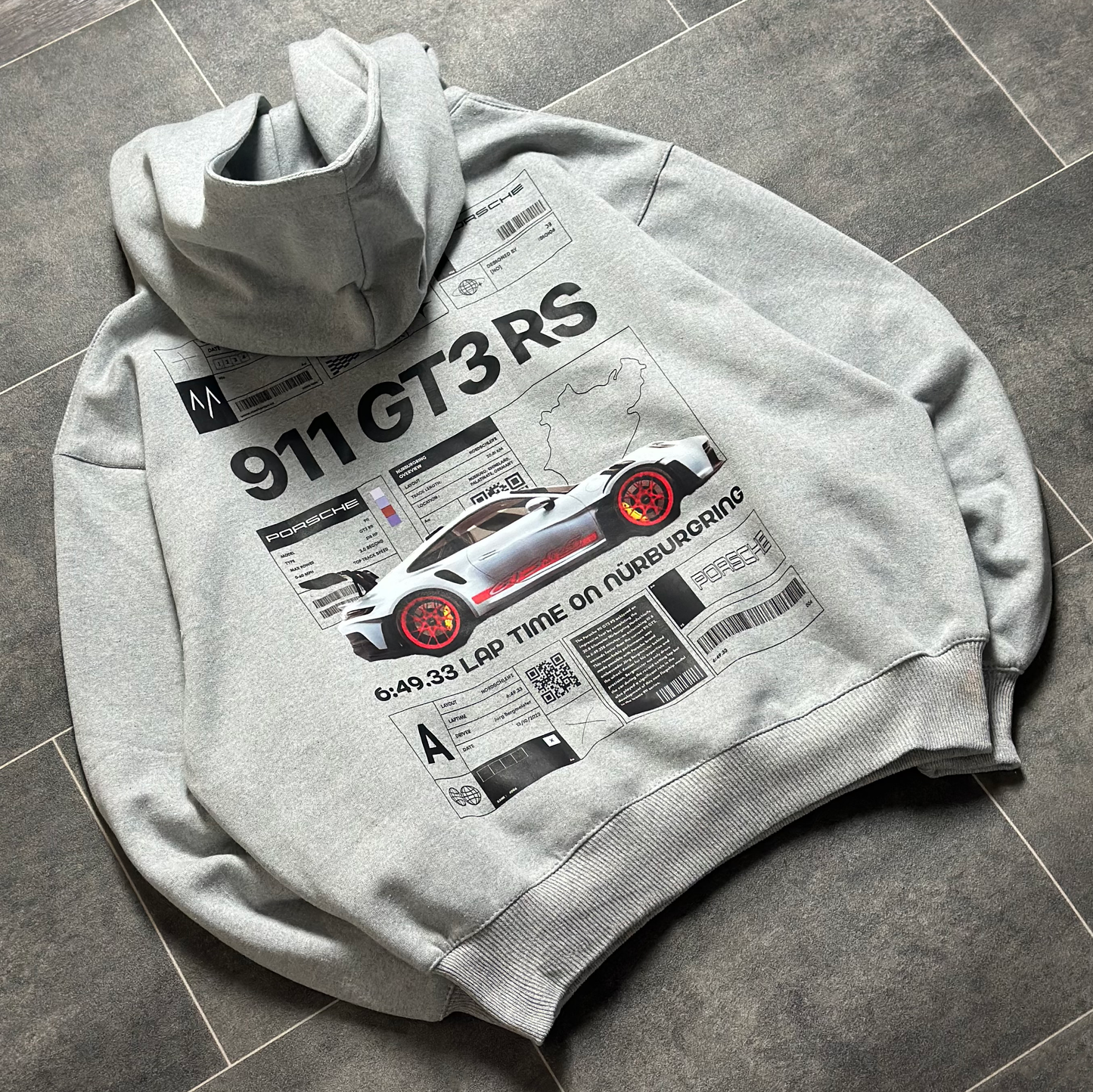 Nürburgring Porsche 911 GT3 RS Oversized Hoodie