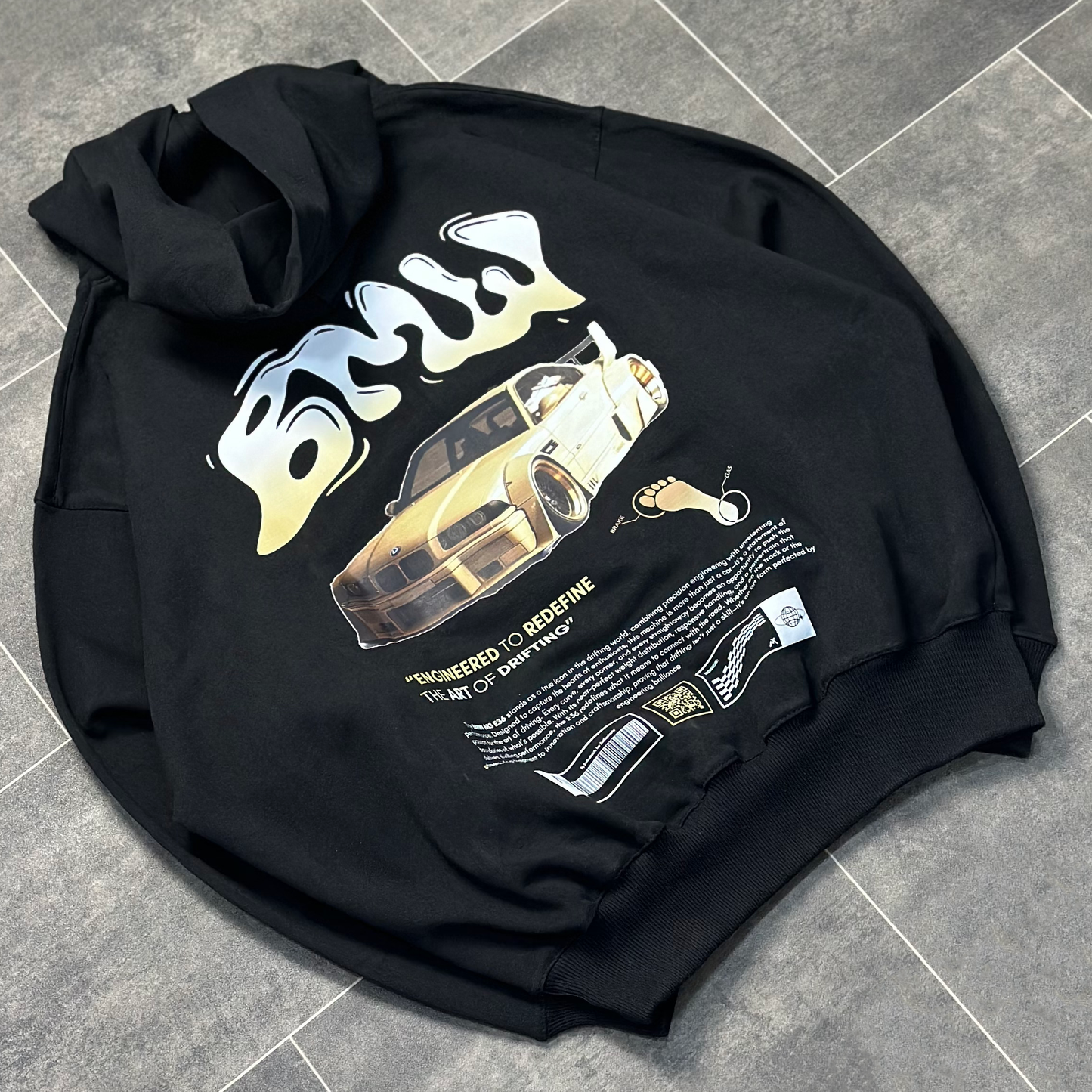 THE BMW M3 E36 Black Oversized Hoodie