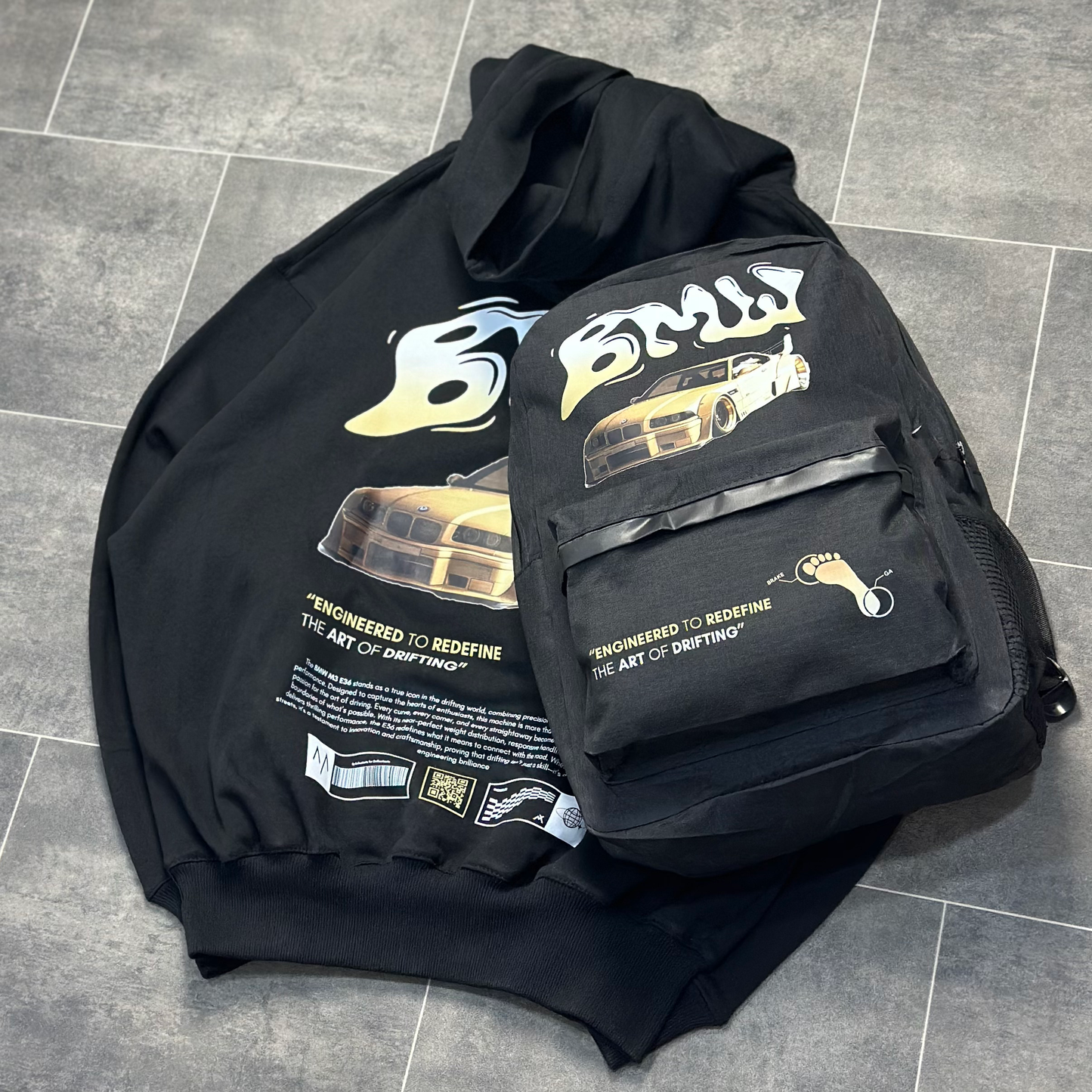 THE BMW M3 E36 Black Oversized Hoodie