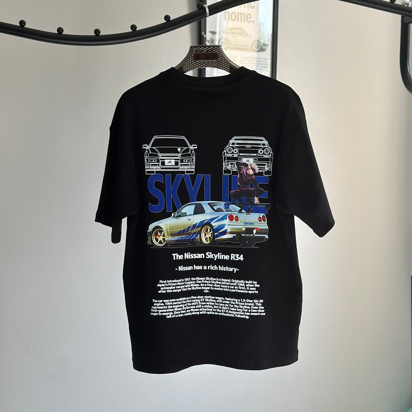 Skyline R34 X Gojo Satoru Tee
