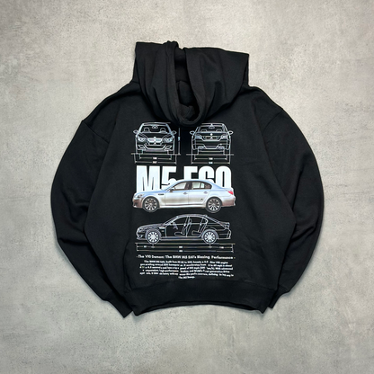 BMW M5 E60 Oversized Black Hoodie