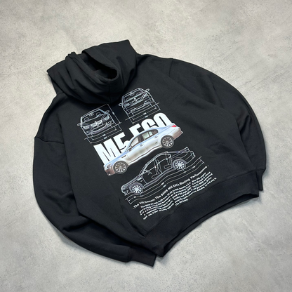 BMW M5 E60 Oversized Black Hoodie